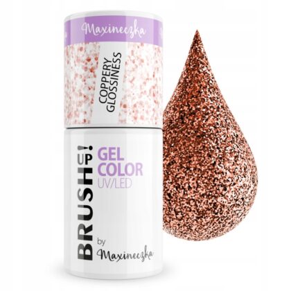 BRUSH UP! by Maxineczka Lakier hybrydowy do paznokci 5g Coppery Glossiness
