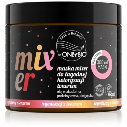 Onlybio Hair in Balance Maska MIXER do łagodnej koloryzacji tonerem 300 ml