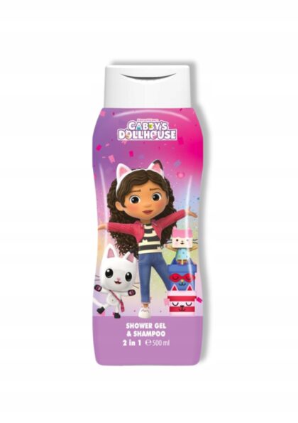 AIRVAL ŻEL DO MYCIA 2w1 DLA DZIECI GABBYS DOLLHOUSE Koci Domek Gabi 500ml