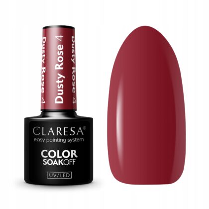 CLARESA LAKIER HYBRYDOWY UV/LED DUSTY ROSE 4 - 5g