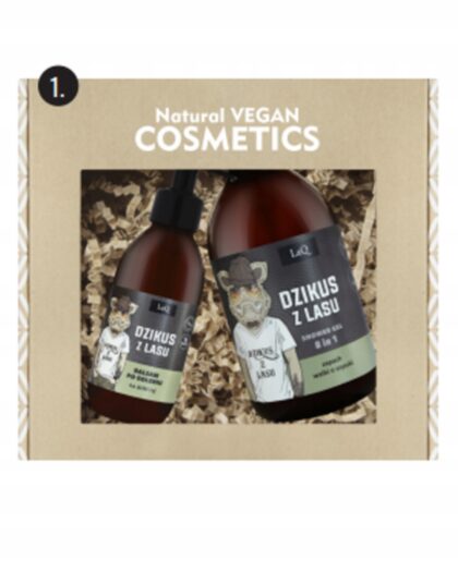 LAQ ZESTAW KOSMETYKÓW DZIKUS ŻEL 500ml + BALSAM PO GOLENIU 150ml CZARNY