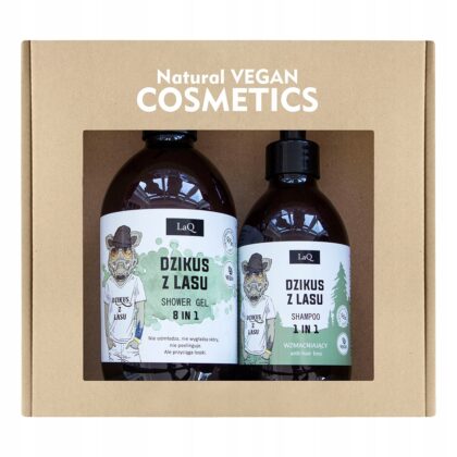 LAQ DZIKUS Z LASU Zestaw kosmetyków dla mężczyzn Żel 500 ml + Szampon 300ml
