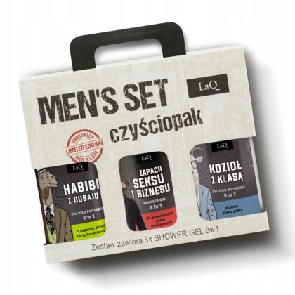 LAQ MĘSKI ZESTAW KOSMETYKÓW HABIBI + DOBERMAN + KOZIOŁ Z KLASĄ 3X500ML