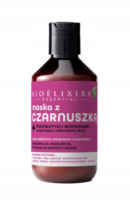Bioelixire Maska z czarnuszką do włosów zniszczonych i wypadających 300ml