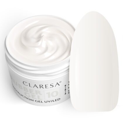 CLARESA RUBBER GEL Żel do budowania przedłużania paznokci builder 10 - 45g