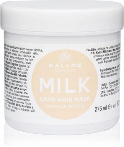 KALLOS MASKA DO WŁOSÓW MILK PROTEINY MLECZNE 275ml