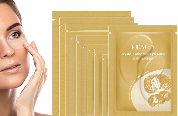 Pilaten Crystal Collagen Krystaliczna kolagenowa maska pod oczy 6 x 10sztuk