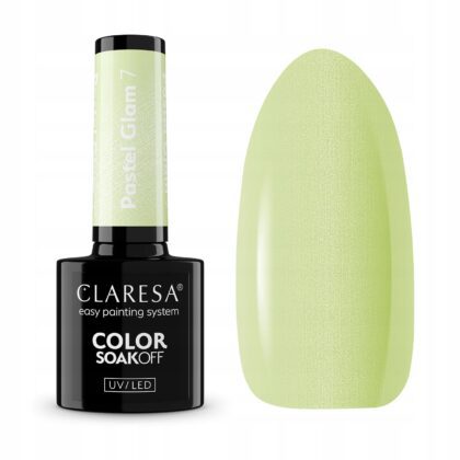 CLARESA LAKIER HYBRYDOWY UV/LED PASTEL GLAM 7 - 5g