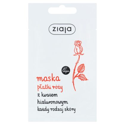 ZIAJA Maseczka Płatki Róży z kwasem hialuronowym 7ml