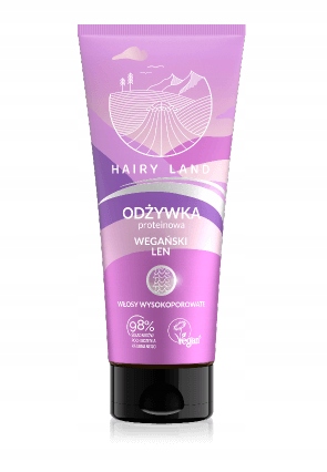 HAIRY LAND ODŻYWKA PROTEINOWA WŁOSY WYSOKOPOROWATE WEGAŃSKI LEN 200ML