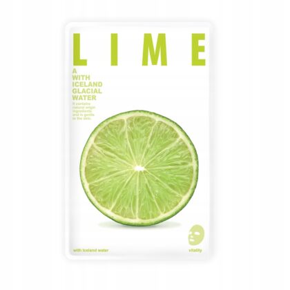 Koreańska maseczka do twarzy z wodą lodowcową LIMONKA