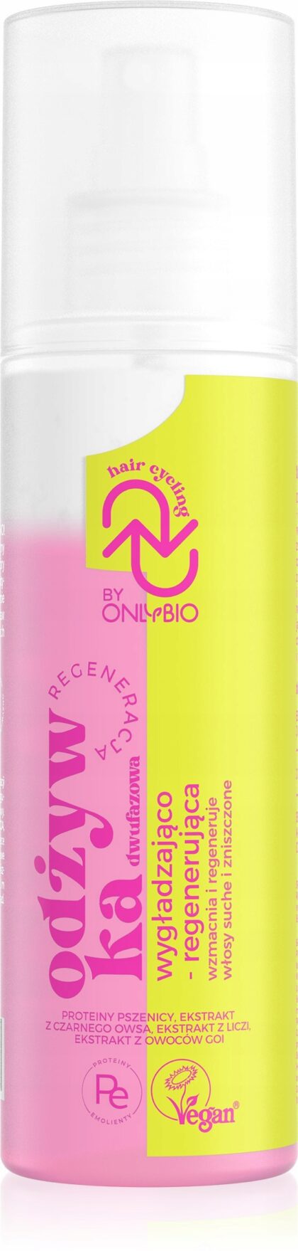 ONLYBIO Hair Cycling Regeneracja Odżywka dwufazowa wygładzająco-regen.200ml