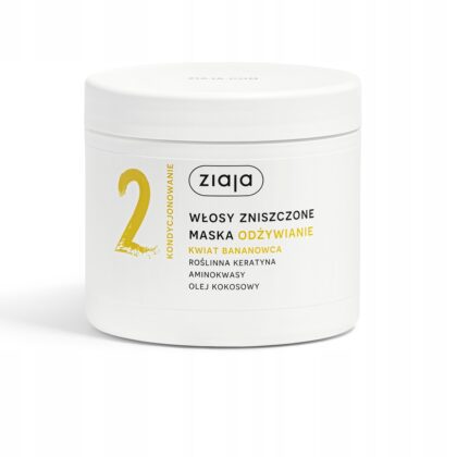 ZIAJA Kwiat Bananowca Maska Odżywianie Włosy Zniszczone 350ml