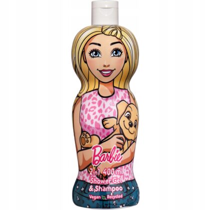 AIRVAL BARBIE 2w1 ŻEL POD PRYSZNIC I SZAMPON DO WŁOSÓW DLA DZIECI 400ML