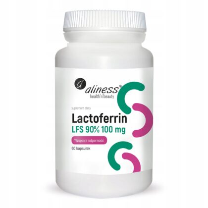 Aliness Lactoferrin LFS 90% 100mg LAKTOFERYNA 60 kaps