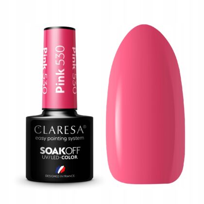 CLARESA LAKIER HYBRYDOWY UV/LED PINK 530 - 5g