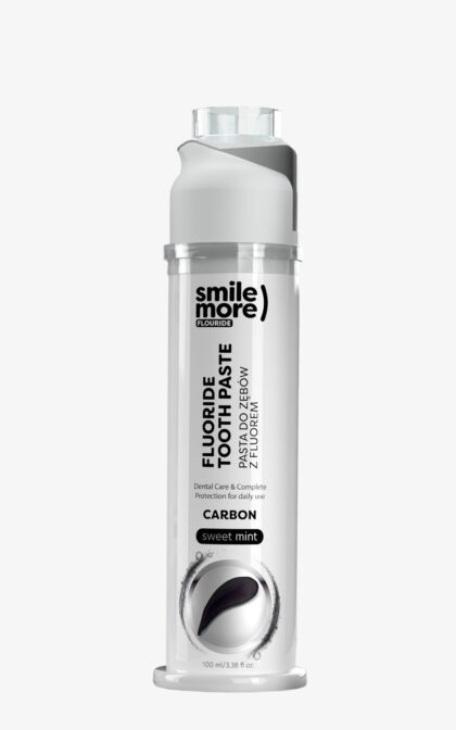 HISKIN Smile More Carbon Sweet Mint Pasta do zębów z fluorem i węglem 100ml