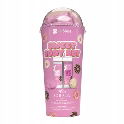 HISKIN ZESTAW SWEET MYJKA+ MINI KULA DO KĄPIELI+ BALSAM 100ML+ ŻEL 100ML