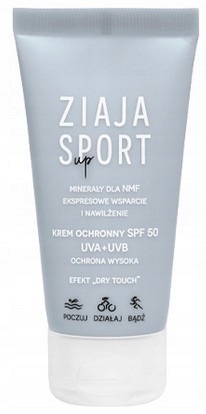 ZIAJA SPORT Krem ochrona UV do twarzy 50 SPF na dzień 50ml