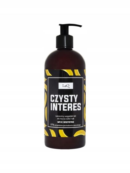 LAQ CZYSTY INTERES MĘSKI ŻEL DO MYCIA CIAŁA I RĄK 400ML