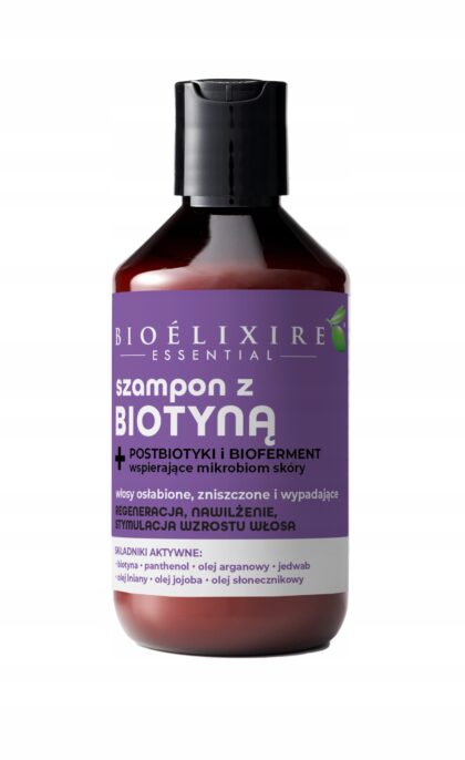 Bioelixire szampon z biotyną do włosów cienkich i słabych 300 ml