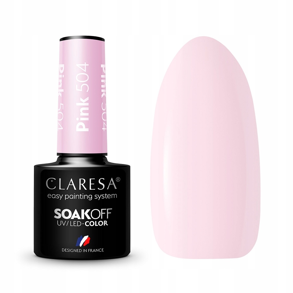 CLARESA LAKIER HYBRYDOWY UV/LED PINK 504 - 5g