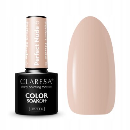 CLARESA LAKIER HYBRYDOWY UV/LED PERFECT NUDE 6 - 5g
