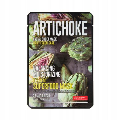 DERMAL KOREAŃSKA MASECZKA EKSTRAKT Z KARCZOCHA