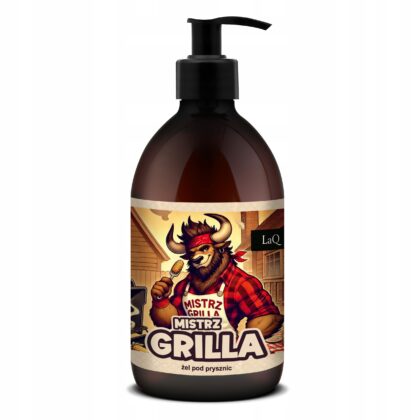 LAQ Męski żel pod prysznic ŻUBR Mistrz Grilla 8w1 500ml