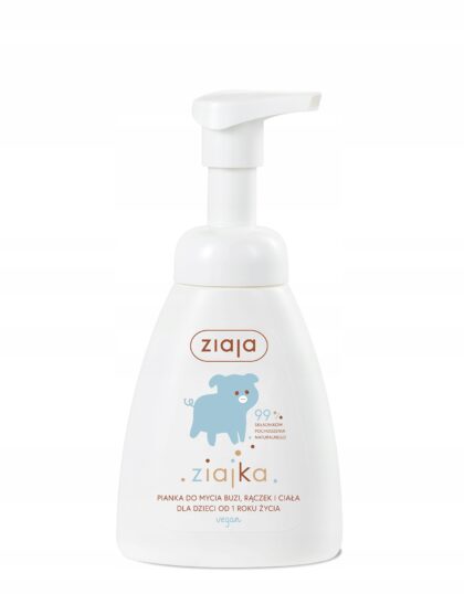ZIAJA ZIAJKA PIANKA DO MYCIA BUZI RĄCZEK CIAŁA DLA DZIECI OD 1 ROKU 250 ML