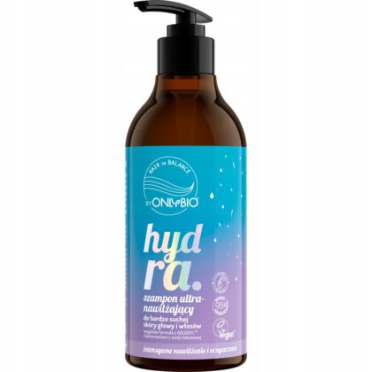 ONLYBIO HYDRA Szampon do włosów Ultranawilżający do suchych 400ml