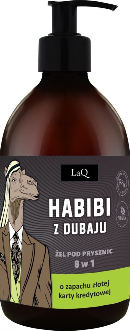 LAQ Męski Żel pod prysznic HABIBI Z DUBAJU Zapach Karty Kredytowej 500 ml