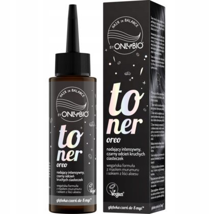 ONLYBIO Toner do włosów OREO 100 ml intensywny CZARNY odcień
