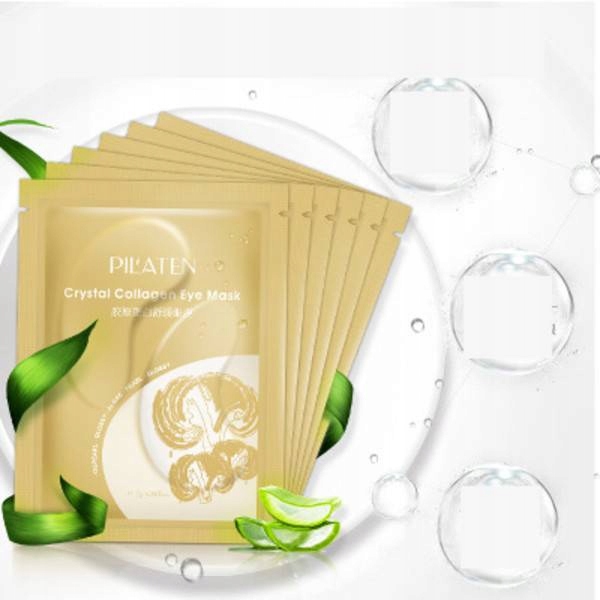 Pilaten Crystal Collagen Krystaliczna kolagenowa maska pod oczy 6 x 10sztuk - obrazek 4