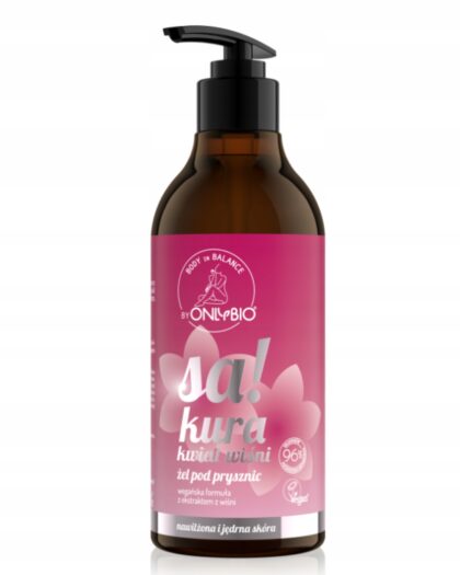 ONLYBIO ŻEL POD PRYSZNIC SAKURA KWIAT WIŚNI 400ML