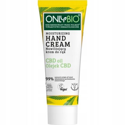 ONLYBIO Nawilżający Krem do rąk z olejkiem CBD 75ml