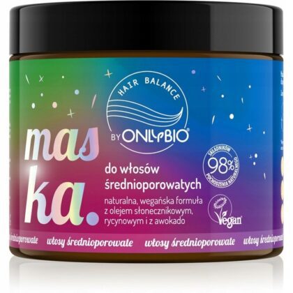 ONLYBIO MASKA DO WŁOSÓW ŚREDNIOPOROWATYCH 400ml