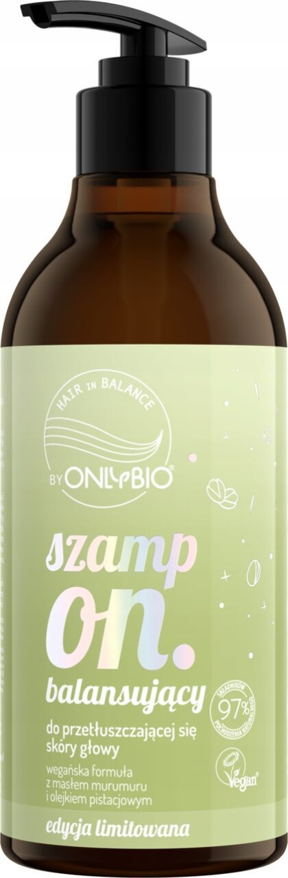 ONLYBIO SZAMPON BALANSUJĄCY PISTACJA 400ML