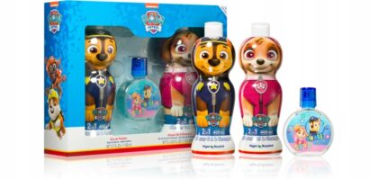 Air-Val Psi Patrol Zestaw kosmetyków dla dziecka żel SKY +żel CHASE + EDT