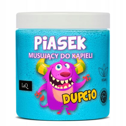 LAQ DZIECI Musujący piasek do kąpieli niebieski DUPCIO 190g