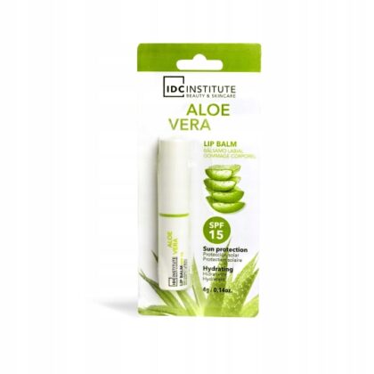 IDC ALOE VERA POMADKA DO UST ALOESOWA NAWILŻAJĄCA SPF 15