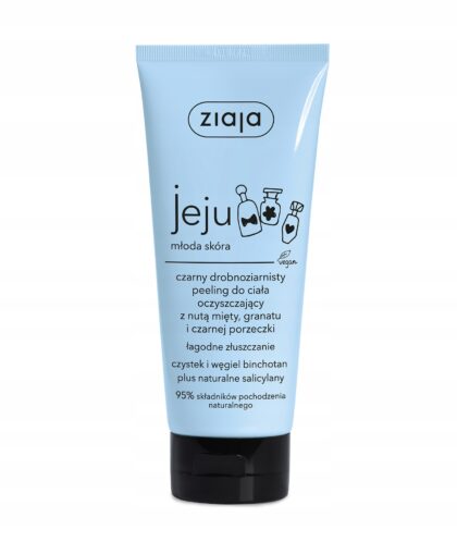 ZIAJA JEJU CZARNY DROBNOZIARNISTY PEELING 200ML N
