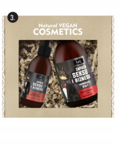 LAQ ZESTAW KOSMETYKÓW DOBERMAN ŻEL 500ml + BALSAM PO GOLENIU 150ml CZARNY