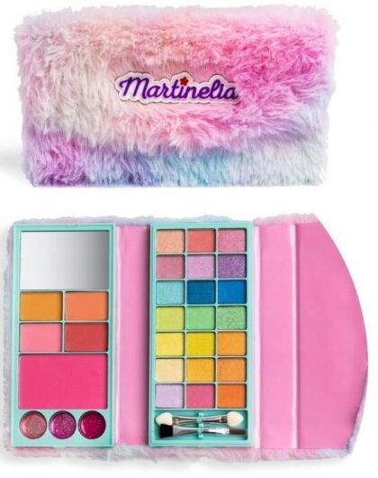 MARTINELIA PALETA DO MAKIJAŻU DLA DZIECI KOSMETYKI CIENIE LUSTERKO