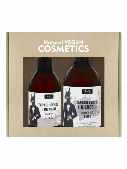 LAQ DOBERMAN ZESTAW PREZENTOWY MĘSKI ŻEL 500ML+ SZAMPON 300ML