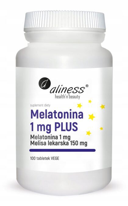 Aliness MELATONINA 1 mg MELISA LEKARSKA 150mg 100tab SEN Ułatwia zasypianie