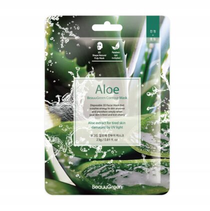 BEAUUGREEN KOREAŃSKA MASECZKA NA TWARZ Z ALOESEM