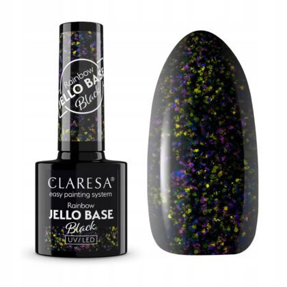 Claresa Baza Hybrydowa Rainbow Jello Base 5g Black cięta folia