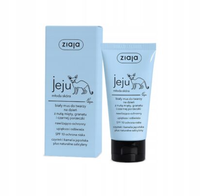 ZIAJA JEJU BIAŁY MUS DO TWARZY NA DZIEŃ 5OML N