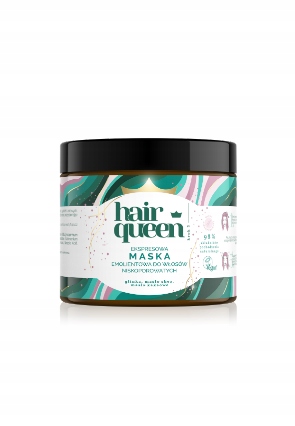 Hair Queen Maska emolientowa włosy niskoporo 400ml
